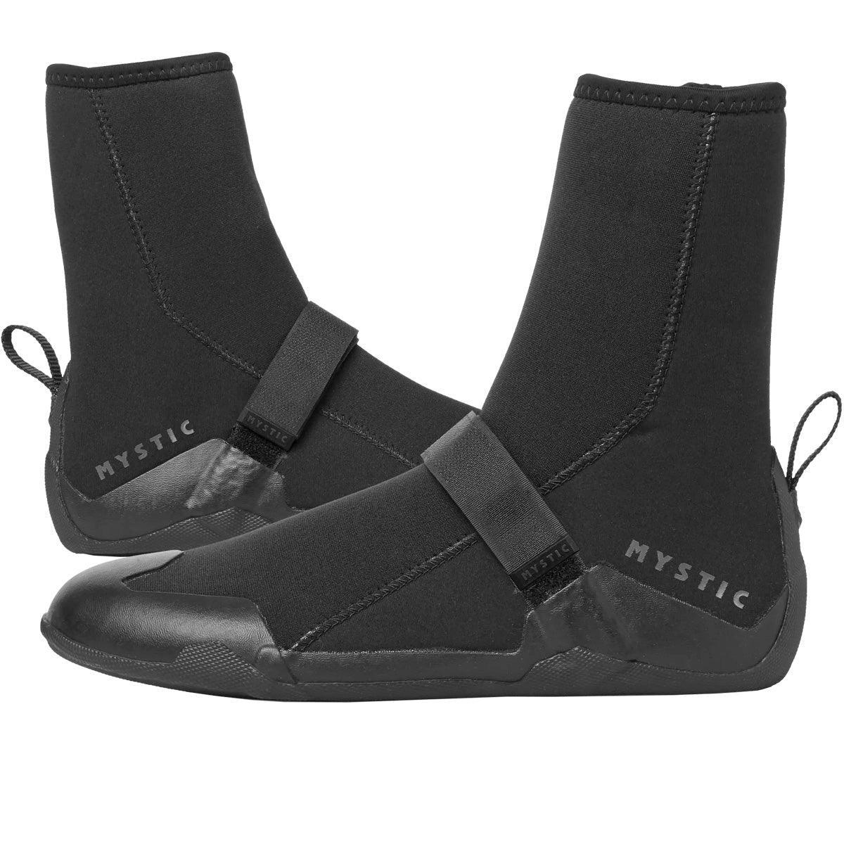 Bottes Néoprène Mystic Sports – 5mm, Semelle Caoutchouc, Fermeture Velcro, Unisexe, Pour Surf, Kitesurf, Windsurf