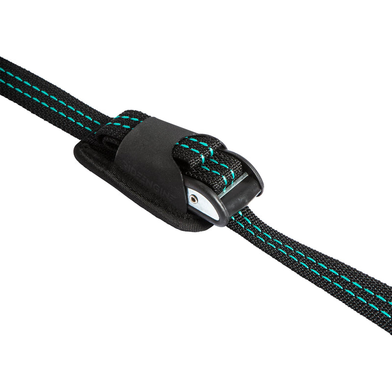 Ride Engine Trip Tie Down Black Narrow Straps
