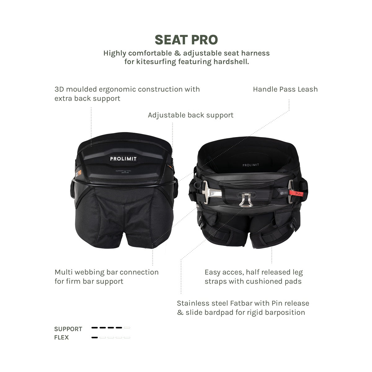 Prolimit Kite Seat Pro Harness
