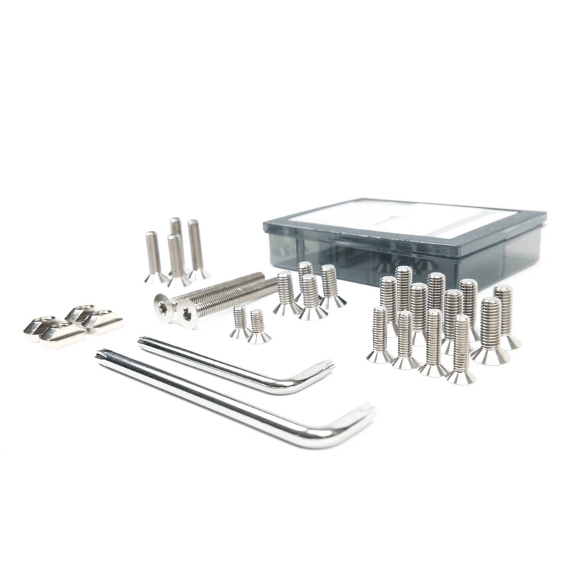 Axis S-Series Complete Screw Set - Titanium - Kitesurf