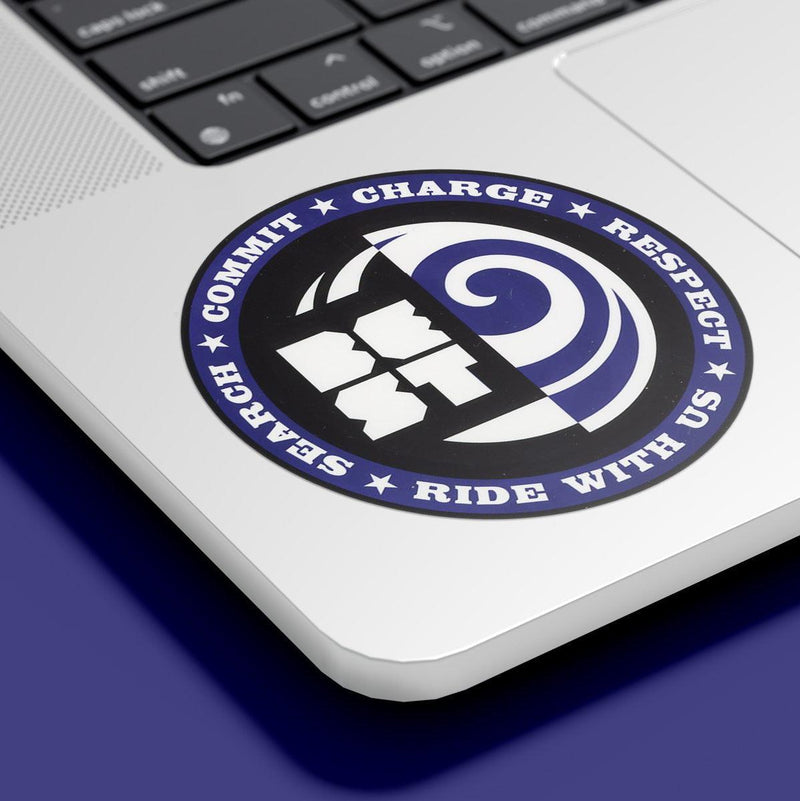 Best 'Ride with Us' Sticker Set - Kitesurf