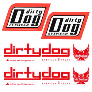 Dirty Dog Sticker Set - Kitesurf