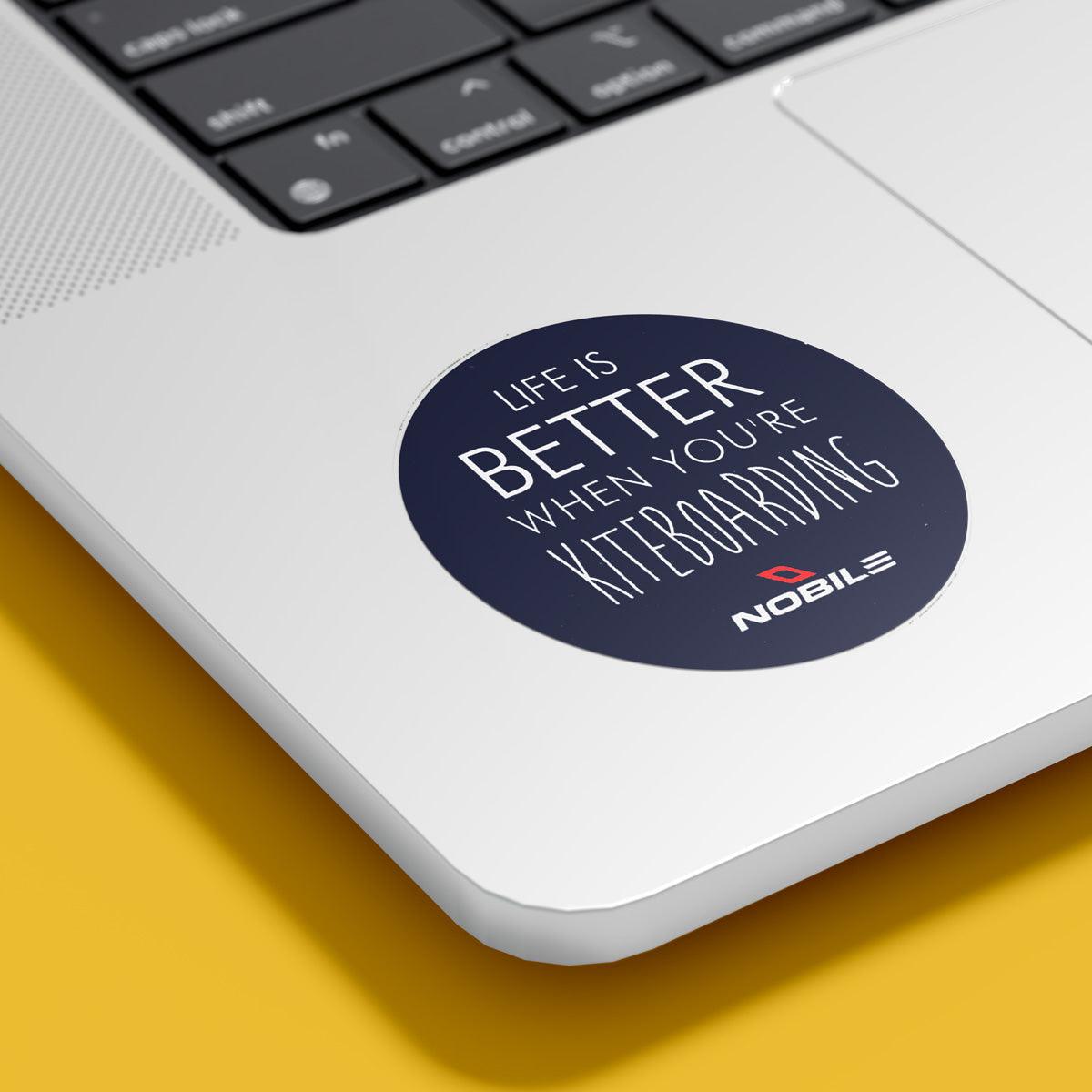 Nobile 'Life Is Better' Sticker Set - Kitesurf