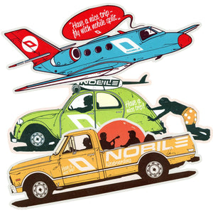 Nobile Travel Sticker Set - Kitesurf