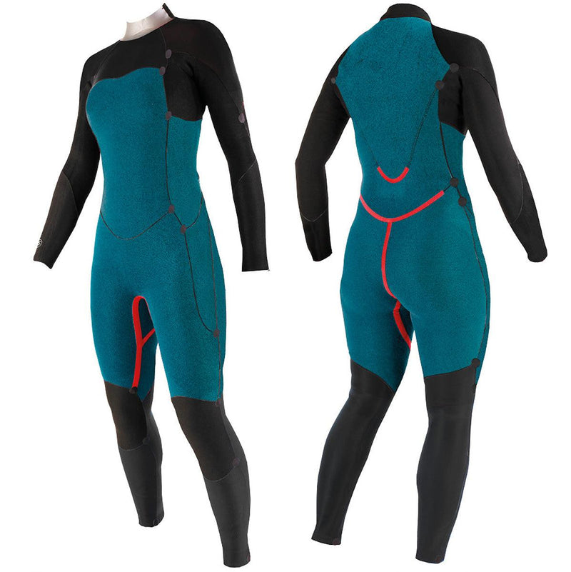 Sooruz Divine Womens Back-Zip (4/3) - Kitesurf
